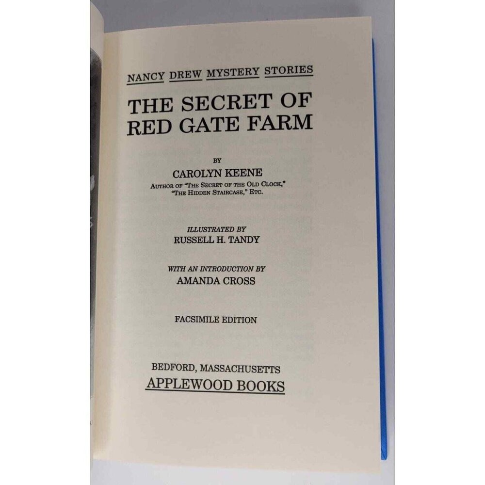 Nancy Drew Mystery Secret Of Red Gate Farm Original Text Hardcover Applewood - Picture 4 of 12
